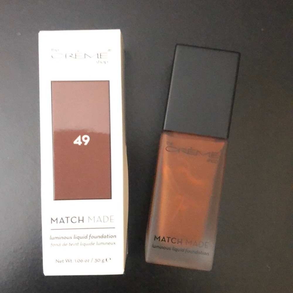 NEW THE CRÈME  SHOP MATCH MADE luminous liquid foundation #49